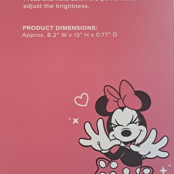 Minnie Mouse Bowtiful LED Handheld Make up Mirror. BNWT/BOX - Picture 8 of 8